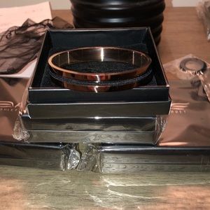 Ashley Bridget hair tie bangle - rose gold